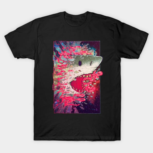 SHARK FROM OUTER SPACE T-Shirt by Villainmazk